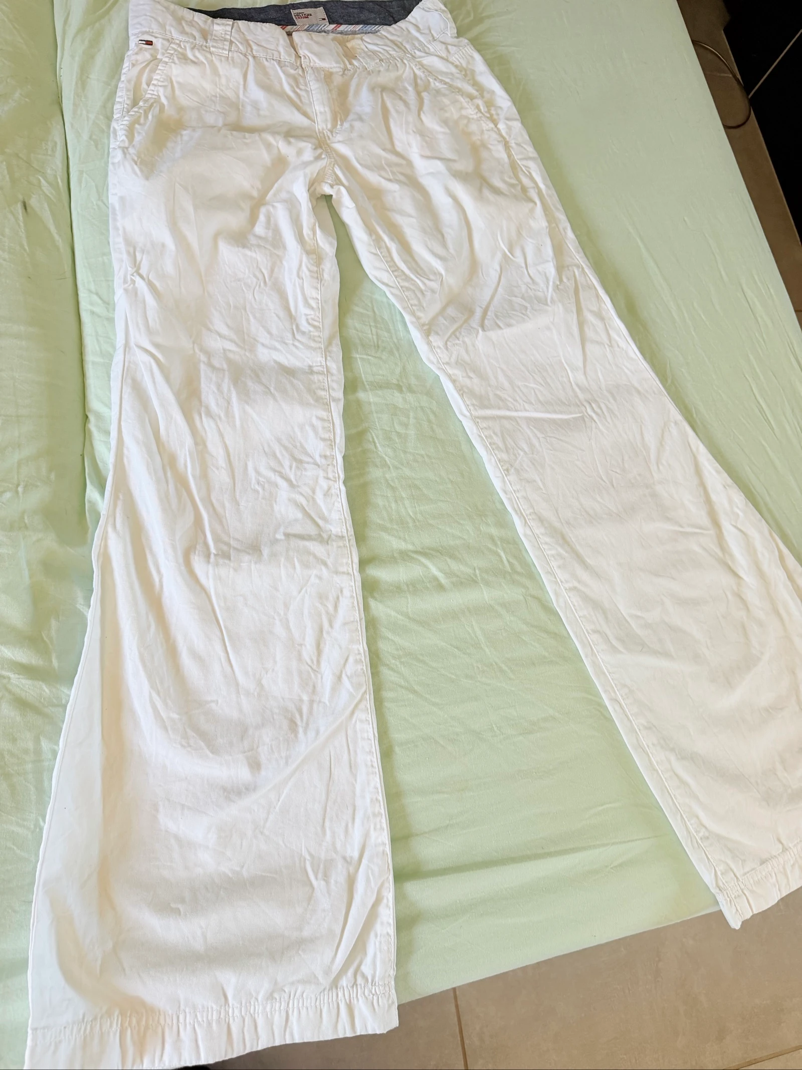 Calça Chino Feminina Branca Tommy Hilfiger Tamanho W29 L24 (FR38) – photo 2